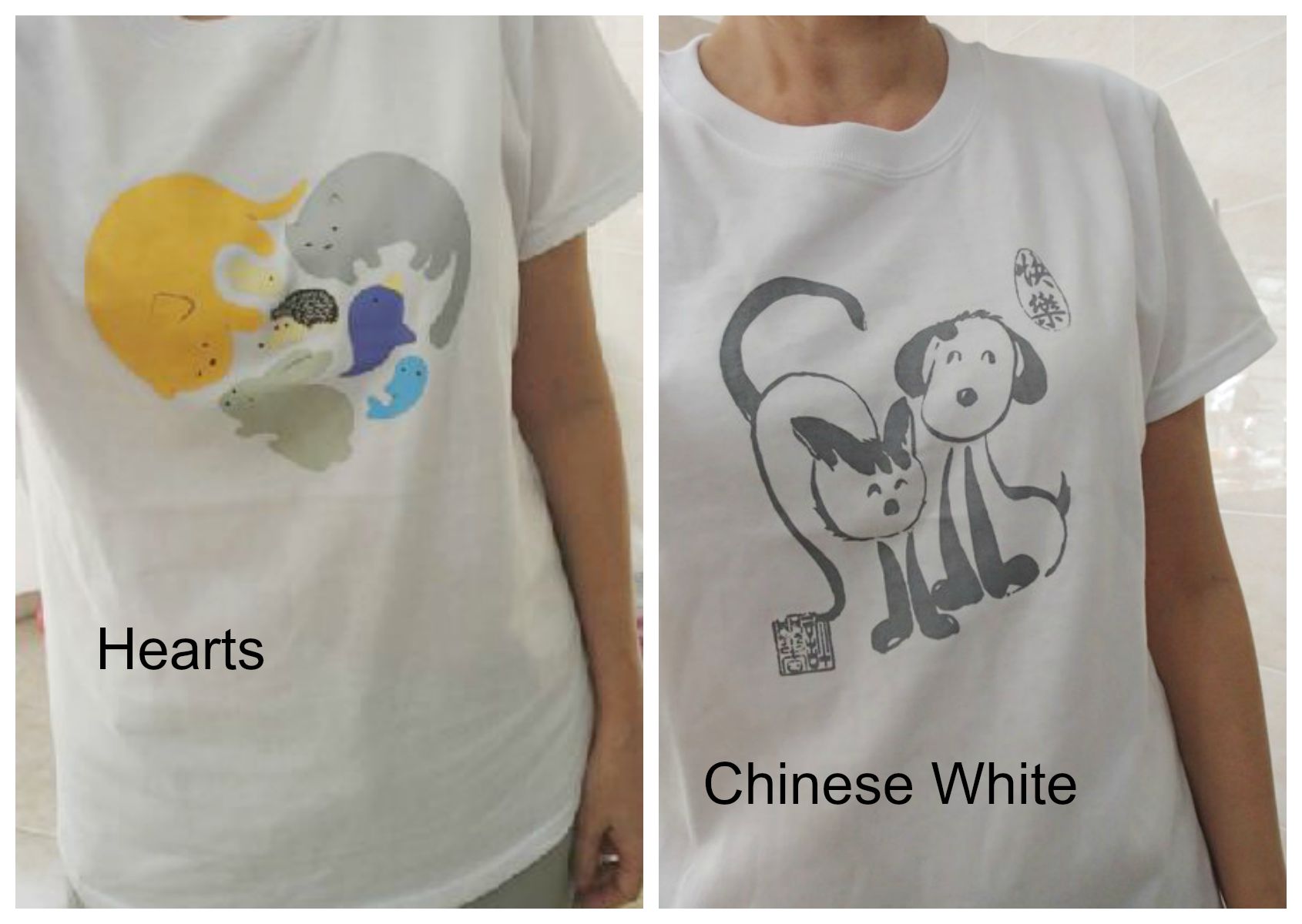 Hearts and Chinese White