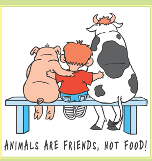 animals are friends not food