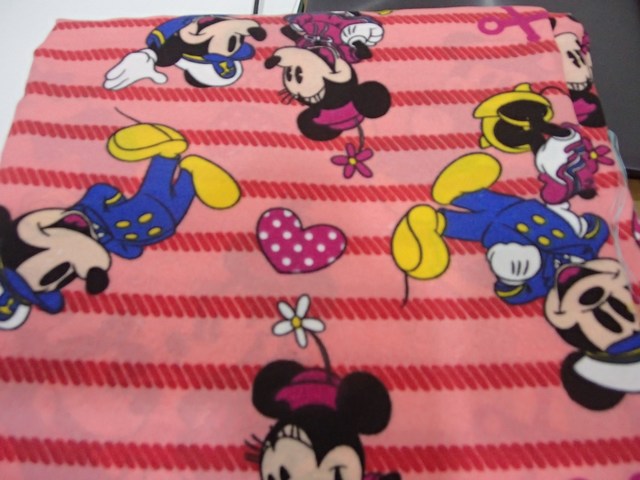 Mickey stripe peach